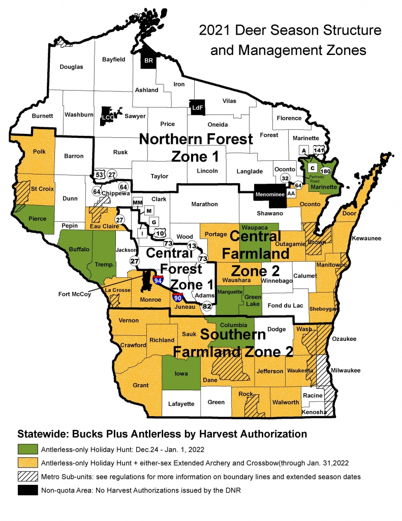 Wisconsin Hunting Zones 2024 Pdf Floria Deirdre